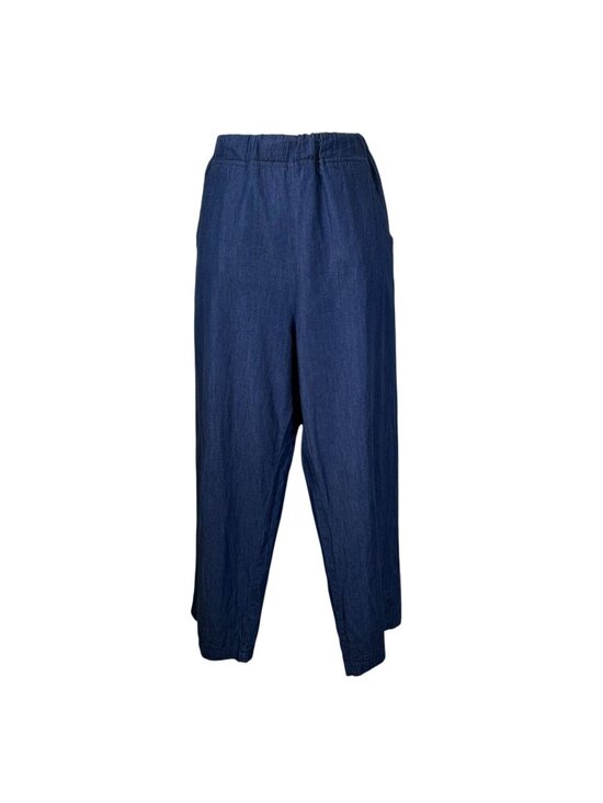 La Relaxed Pants - LA Relaxed Pants Women’s M Organic Cotton Pull On Blue